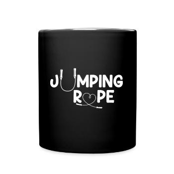 Jump Rope Rope Design for Proud Rope Jumpers - Full Colour Mug - black - Front