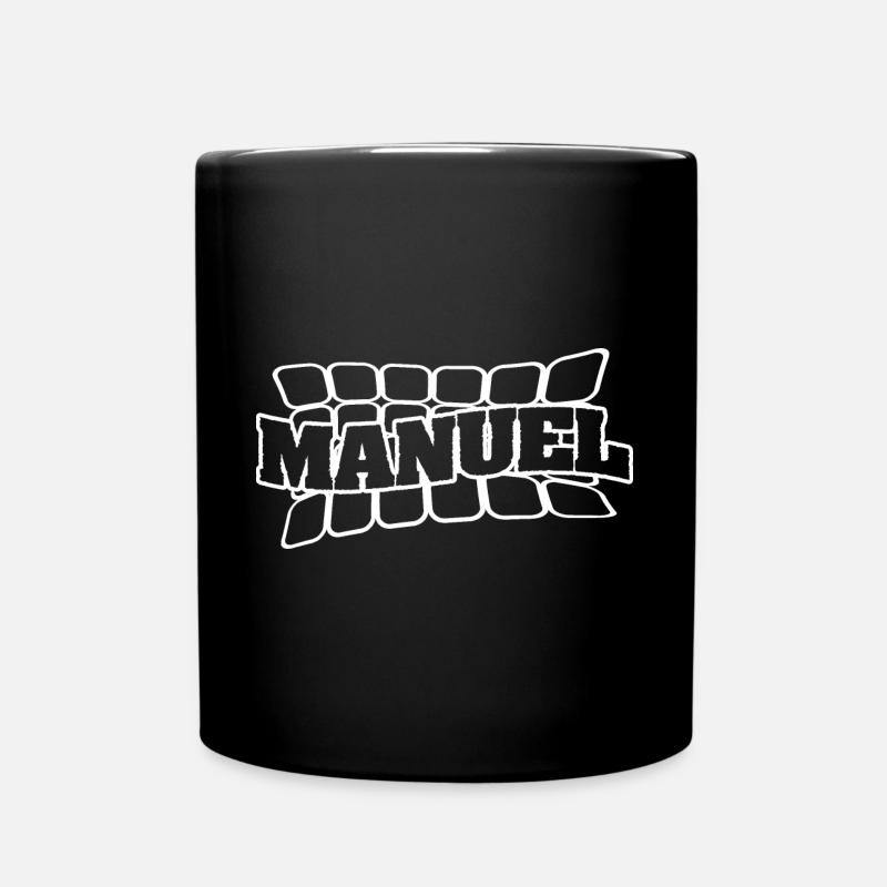 Name Manuel - Tasse einfarbig - Schwarz