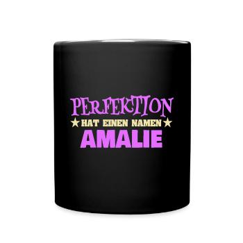 Nom de femme Amalie - Mug uni - noir - Devant