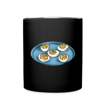 Oeufs farcis Oeufs farcis - Mug uni - noir - Devant