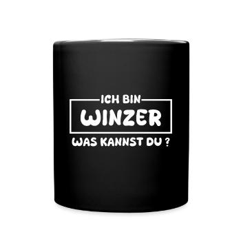 Profession : Vigneron - Mug uni - noir - Devant