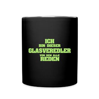 Finisseur de verre - Mug uni - noir - Devant