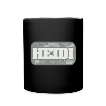 Gesundheit Heidi - Tasse einfarbig - Schwarz - Vorne