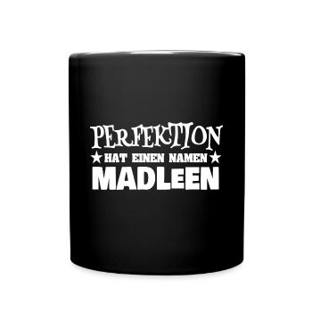 Woman's name Madleen - Full Colour Mug - black - Front