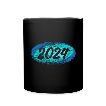 2024 - Tasse einfarbig - Schwarz - Vorne