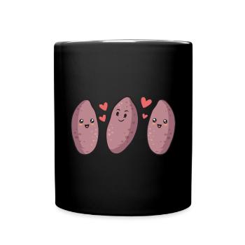 Légumes-racines de patates douces - Mug uni - noir - Devant