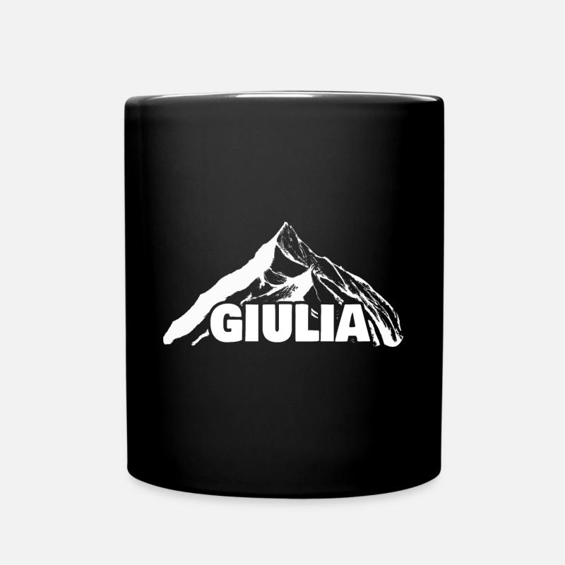 Giulia als Klettern - Tasse einfarbig - Schwarz