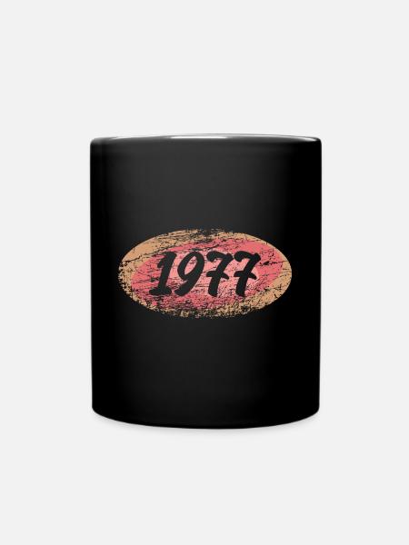 Urlaub 1977 - Tasse einfarbig - Schwarz