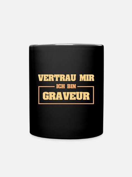 Graveur drôle - Mug uni - noir