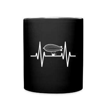 Luftschiff Zeppelin Geschenk - Tasse einfarbig - Schwarz - Vorne