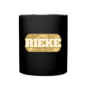 Rieke als Gesundheit - Tasse einfarbig - Schwarz - Vorne