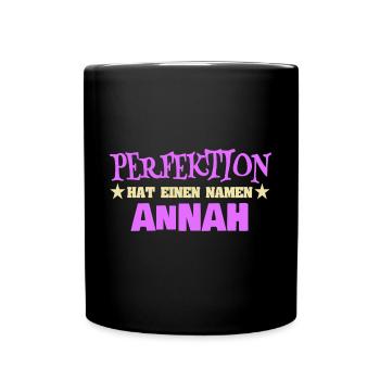 Woman's name Annah - Full Colour Mug - black - Front