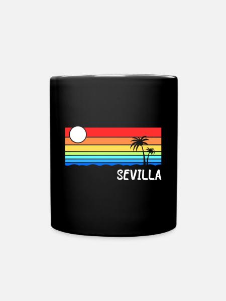 Sevilla Andalusien Spanien Urlaub Idee - Tasse einfarbig - Schwarz