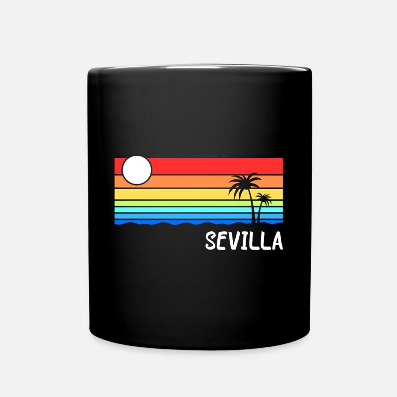 Sevilla Andalusien Spanien Urlaub Idee - Tasse einfarbig - Schwarz