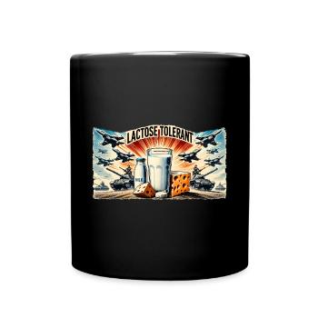 Lactose Tolerant - Full Colour Mug - black - Front