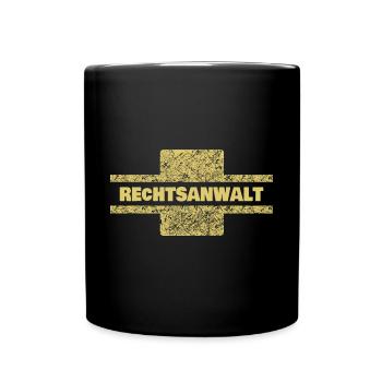 Beruf Rechtsanwalt - Tasse einfarbig - Schwarz - Vorne