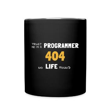 IT Informatik Informatiker Computerarbeit Geschenk - Tasse einfarbig - Schwarz - Vorne
