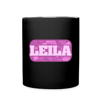 Santé Leila - Mug uni - noir - Devant
