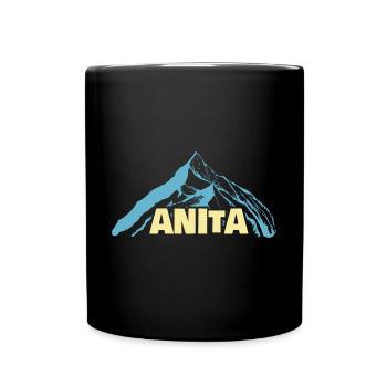 Anita als Frauenname - Tasse einfarbig - Schwarz - Vorne