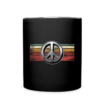 Peace - Tasse einfarbig - Schwarz - Vorne
