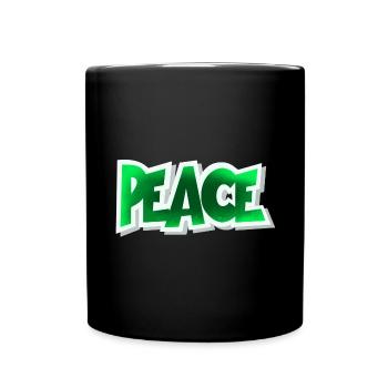 Peace - Tasse einfarbig - Schwarz - Vorne