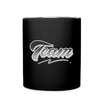 Team - Tasse einfarbig - Schwarz - Vorne