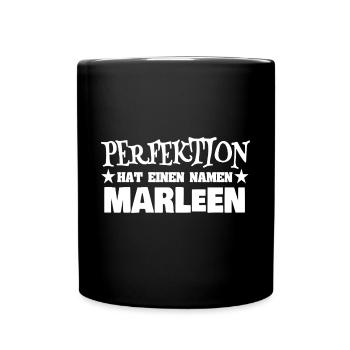 Geschenk für Marleen - Tasse einfarbig - Schwarz - Vorne