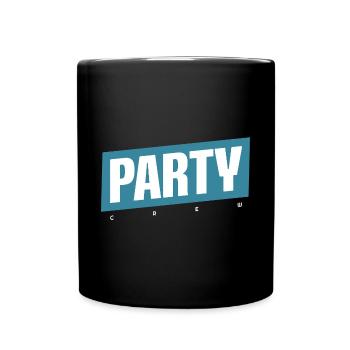 Party Crew - Tasse einfarbig - Schwarz - Vorne