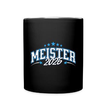 Meister 2026 - Tasse einfarbig - Schwarz - Vorne