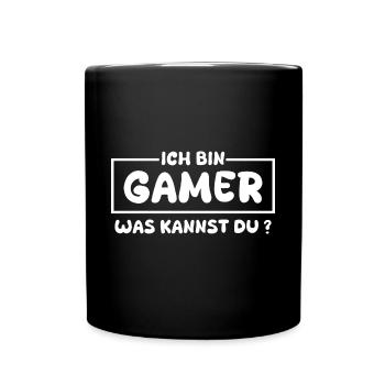 Gamer as a profession - Full Colour Mug - black - Front