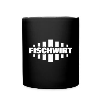 Geschenk für Fischwirt - Tasse einfarbig - Schwarz - Vorne