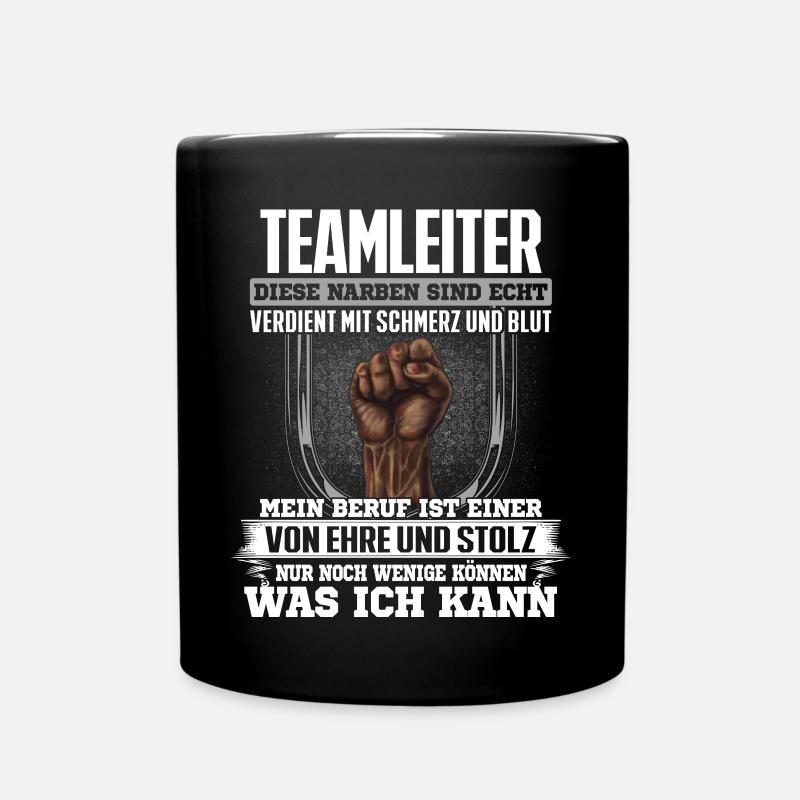 TEAMLEITER - Ehre und Stolz - Tasse einfarbig - Schwarz