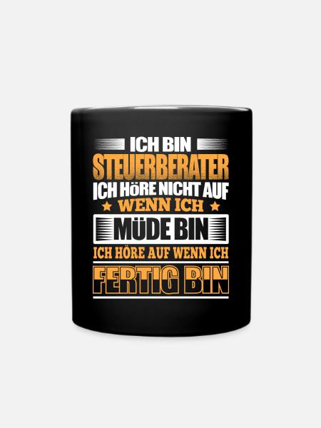 STEUERBERATER - Der Fertigsteller - Tasse einfarbig - Schwarz