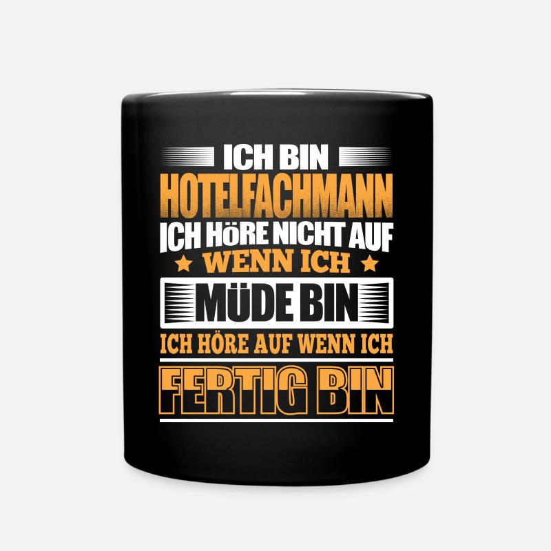 HOTELFACHMANN - Der Fertigsteller - Tasse einfarbig - Schwarz