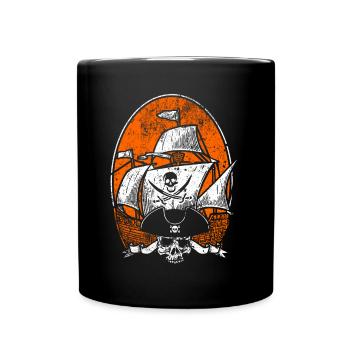 Navire bateau pirate Pirate pirate - Mug uni - noir - Devant