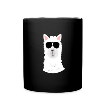 LAMA - LLAMA - Tasse einfarbig - Schwarz - Vorne