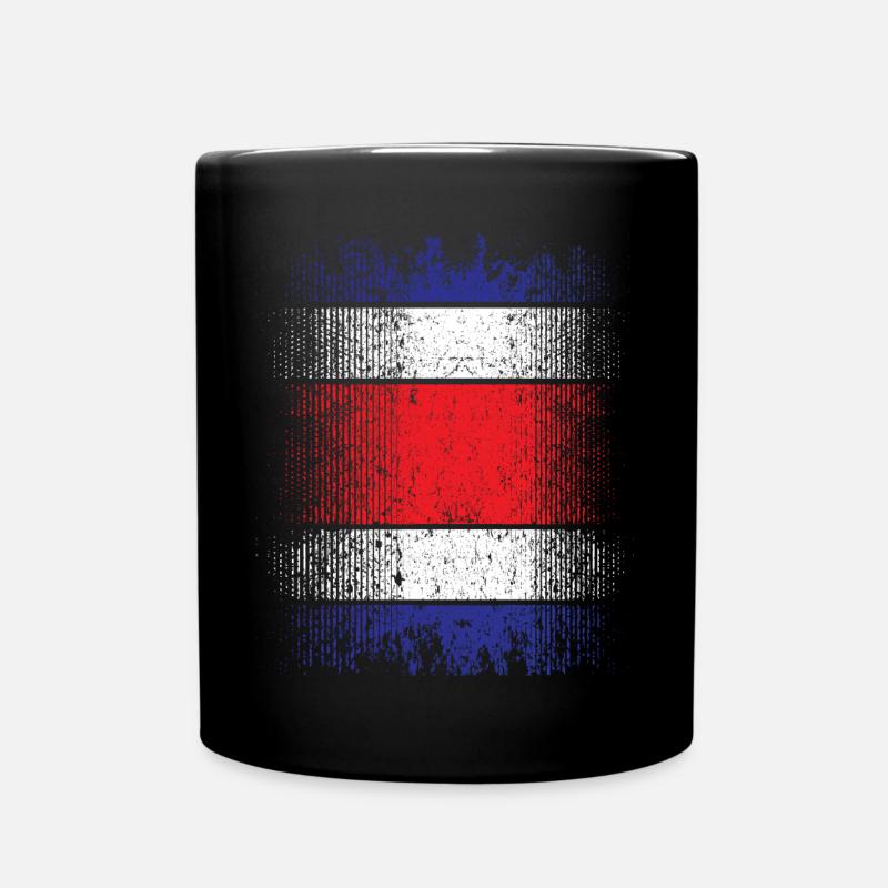Costa Rica - drapeau du Costa Rica - Mug uni - noir