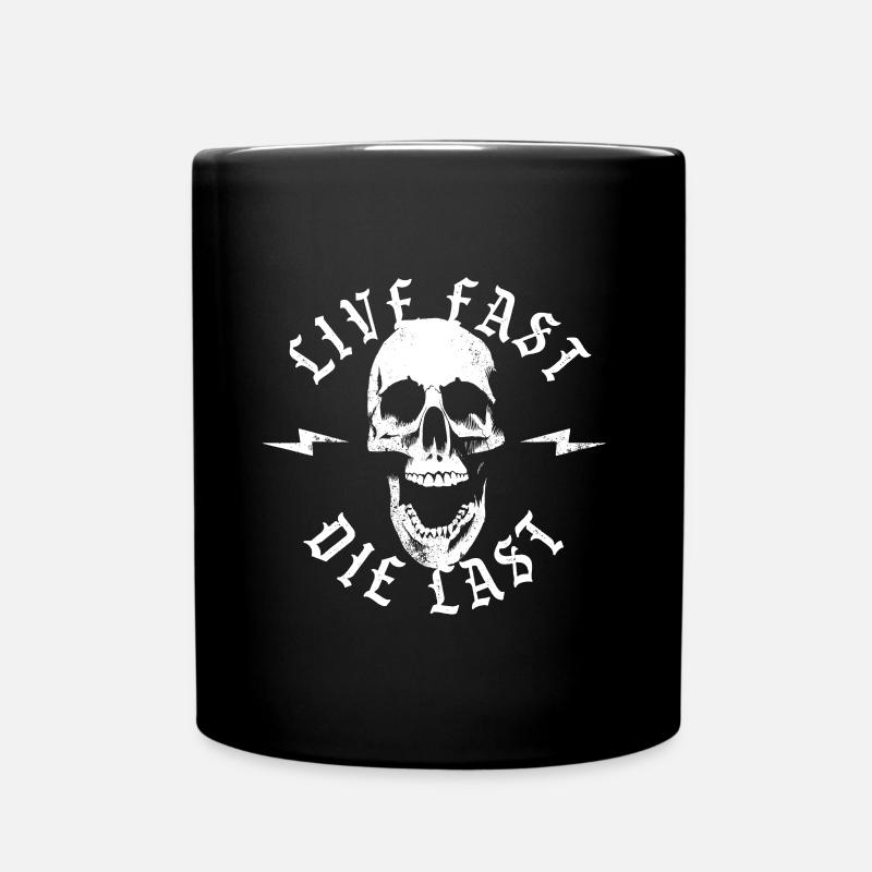 Totenkopf - Tasse einfarbig - Schwarz