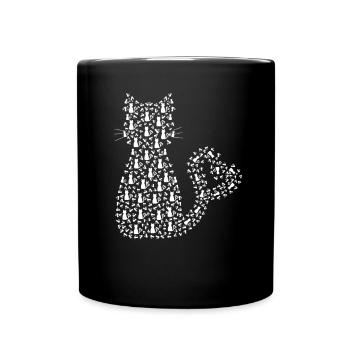 Cat out of Cats - Tasse einfarbig - Schwarz - Vorne