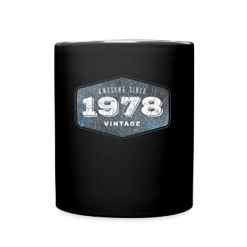 Awesome since 1978 - Full Colour Mug - black - Front