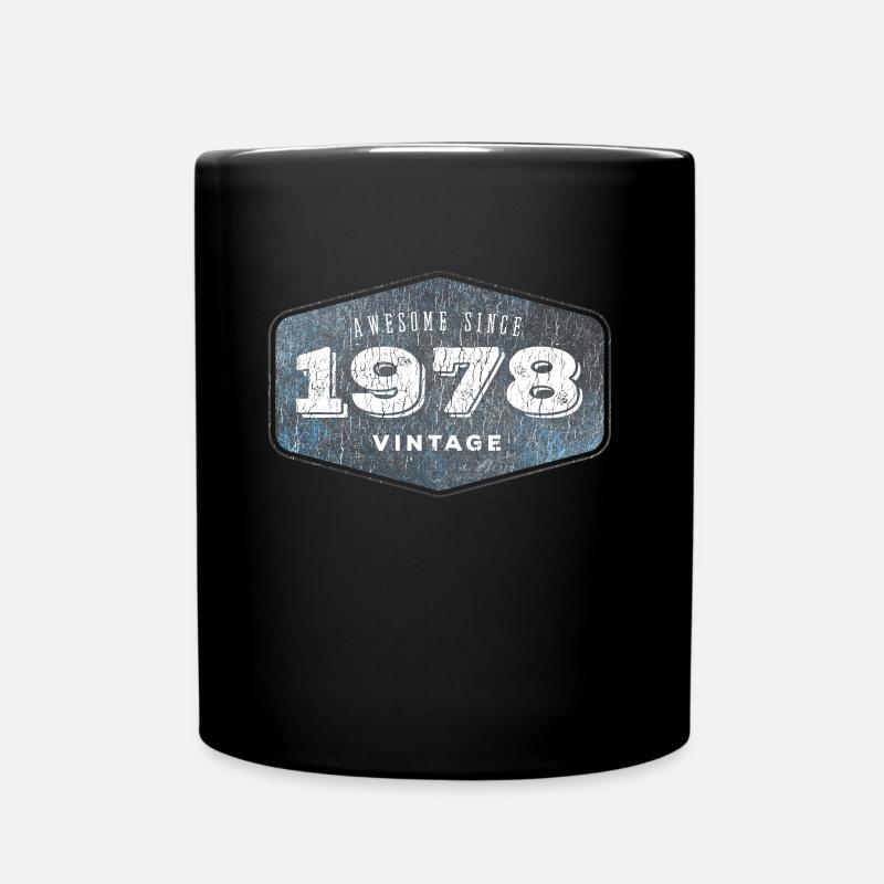 Awesome since 1978 - Tasse einfarbig - Schwarz
