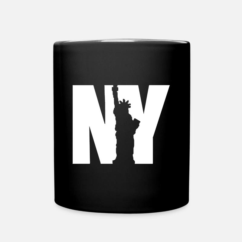 Statue lumineuse de NY - Mug uni - noir