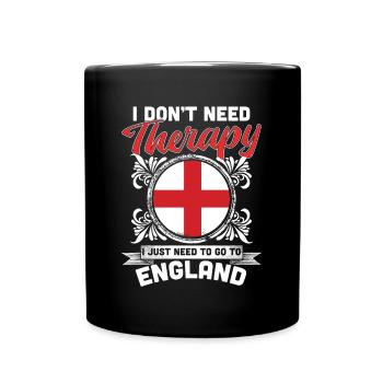 Angleterre - Mug uni - noir - Devant
