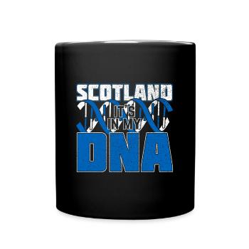 Schottland - Tasse einfarbig - Schwarz - Vorne