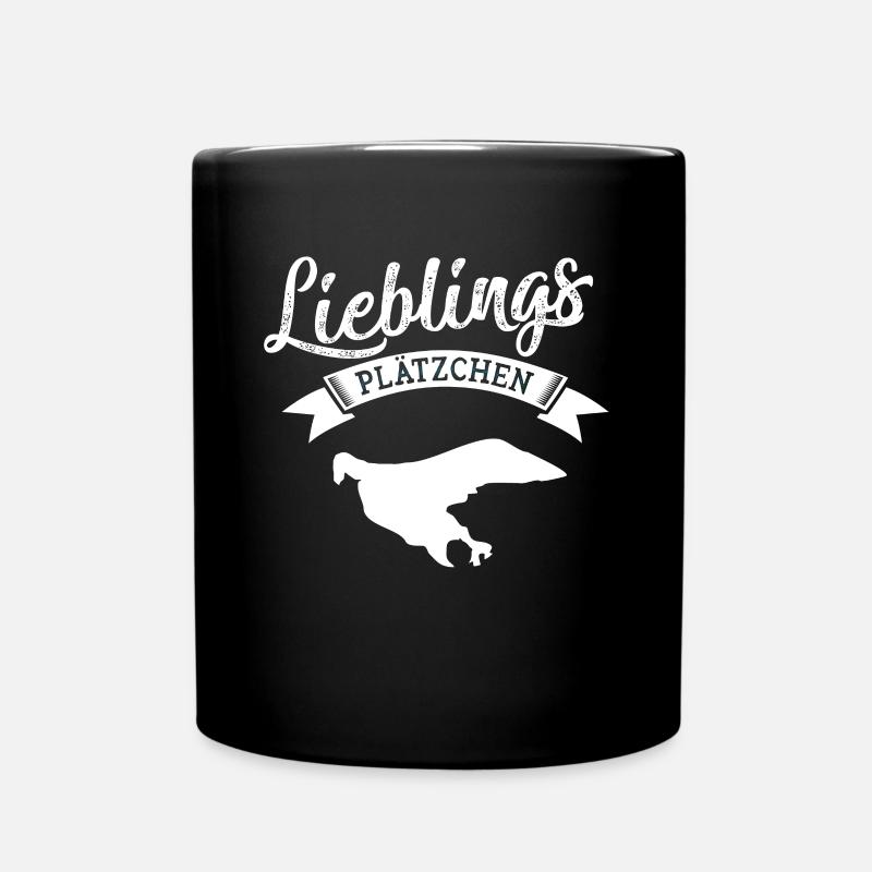 Lieblingsplätzchen Borkum - Tasse einfarbig - Schwarz
