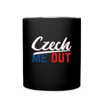 Tschechische Republik - Tasse einfarbig - Schwarz - Vorne