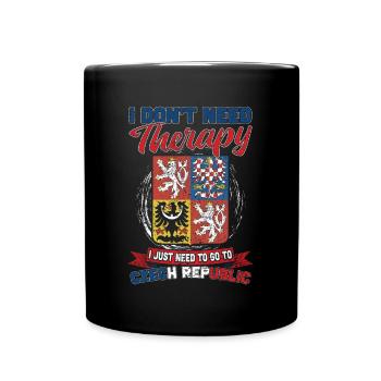 No therapy - only the Czech Republic - Full Colour Mug - black - Front