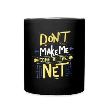 Funny Tennis Player Gift Idea | Tennis Quotes - Full Colour Mug - black - Front