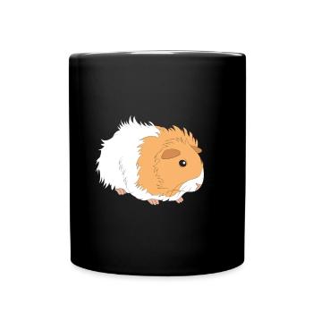 Cute Guinea Pig Gift Idea for Guinea Pig lovers - Full Colour Mug - black - Front