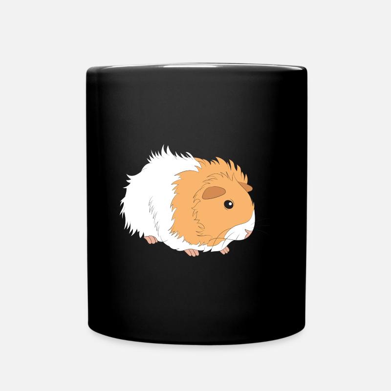 Cute Guinea Pig Gift Idea for Guinea Pig lovers - Full Colour Mug - black